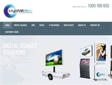 Tablet Screenshot of crystalclear.net.au